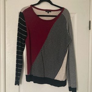RW mixed print sweater